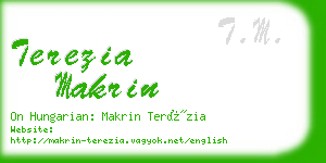 terezia makrin business card